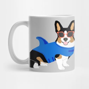 Tri Corgi Shark Dog Mug